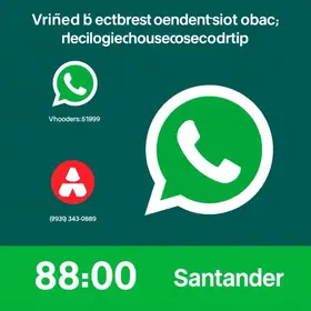 WhatsApp Santander: Telefone, 0800, chat e ouvidoria