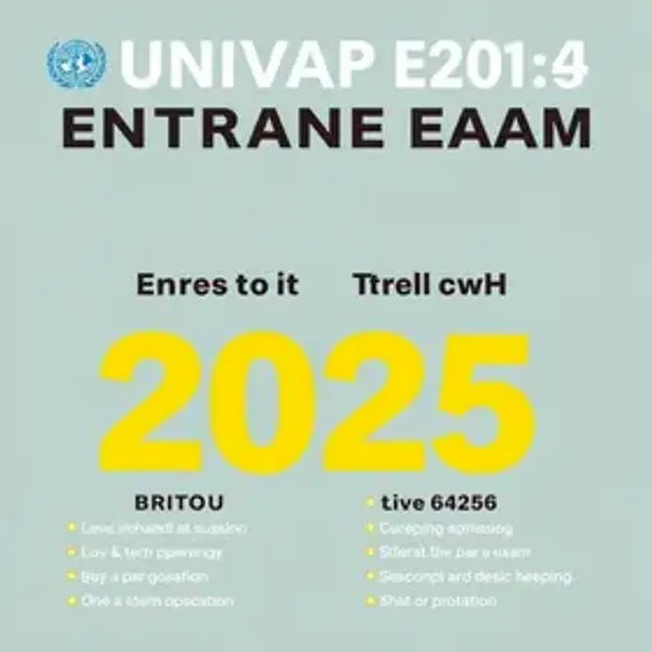 Vestibular UNIVAP 2025: Inscrições, Cursos, Resultado